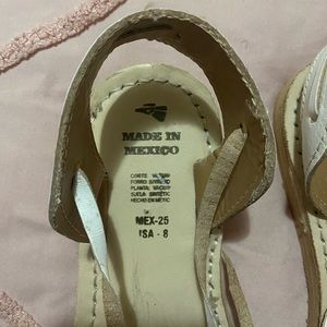 Mexican huarache/ Women’s 8/ White